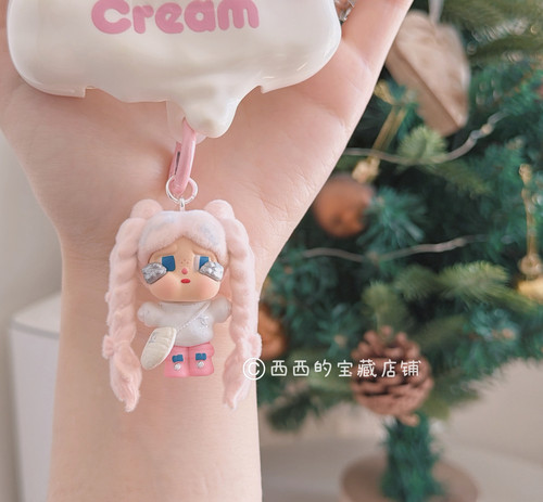 新款哭娃挂件手机链小提溜挂饰diy萌粒可爱crybaby包包挂件钥匙扣