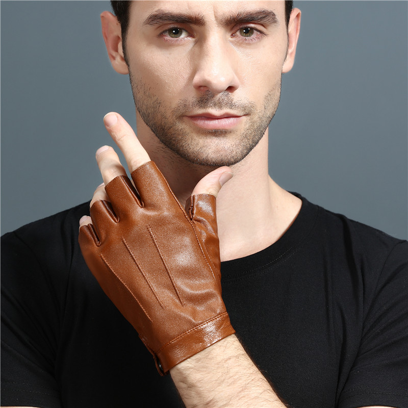 半指手套羊皮薄款男机车摩托车