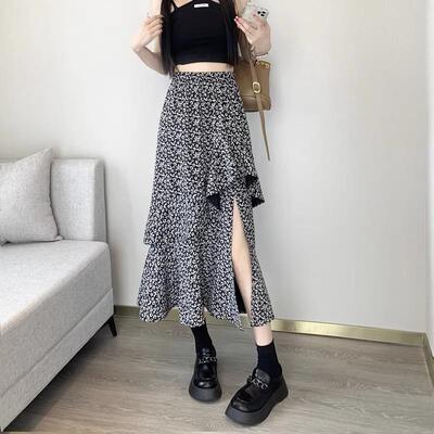 2024年春夏韩版高腰荷叶