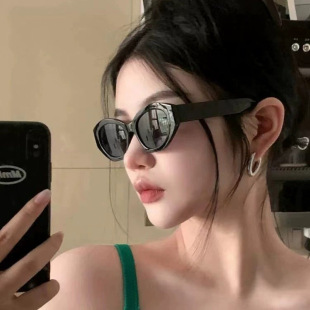 保罗雷朋官网复古多边形黑色墨镜度假太阳镜女方圆脸显瘦网红欧美