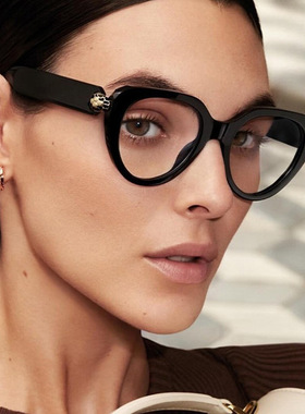 保罗雷朋官网新款大框猫眼防蓝光平光镜蛇头装饰镜架欧美风百搭时