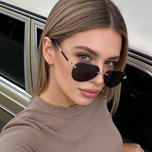 保罗雷朋官网开车专用男士 蛤蟆镜无框防晒太阳眼镜金属镜架酷 新款