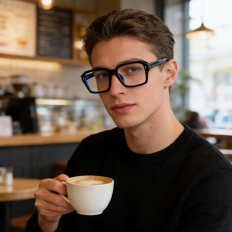 保罗雷朋官网跨境热销高品质插针眼镜个性方框眼镜架时尚文艺复古