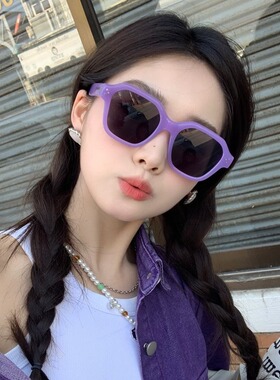 保罗雷朋官网千禧风紫色太阳镜y2k墨镜女高级感欧美太阳眼镜2025
