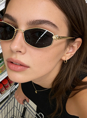 保罗雷朋官网新款豹子头太阳镜金属框架菱形男士墨镜小框欧美模特