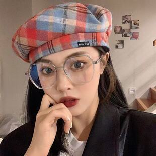 保罗雷朋官网超大渐变大框眼镜女高颜值素颜显瘦防蓝光平光镜架近