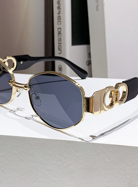 保罗雷朋官网赛博朋克风墨镜男个性多边形镂空粗腿太阳镜跨境欧美