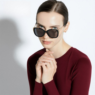 保罗雷朋官网跨境新款 开车防晒 太阳镜女防紫外线黑色墨镜女明星款