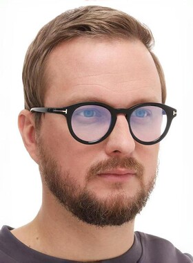 保罗雷朋官网超轻字母T防蓝光眼镜欧美风女士大框镜架时尚潮豹纹