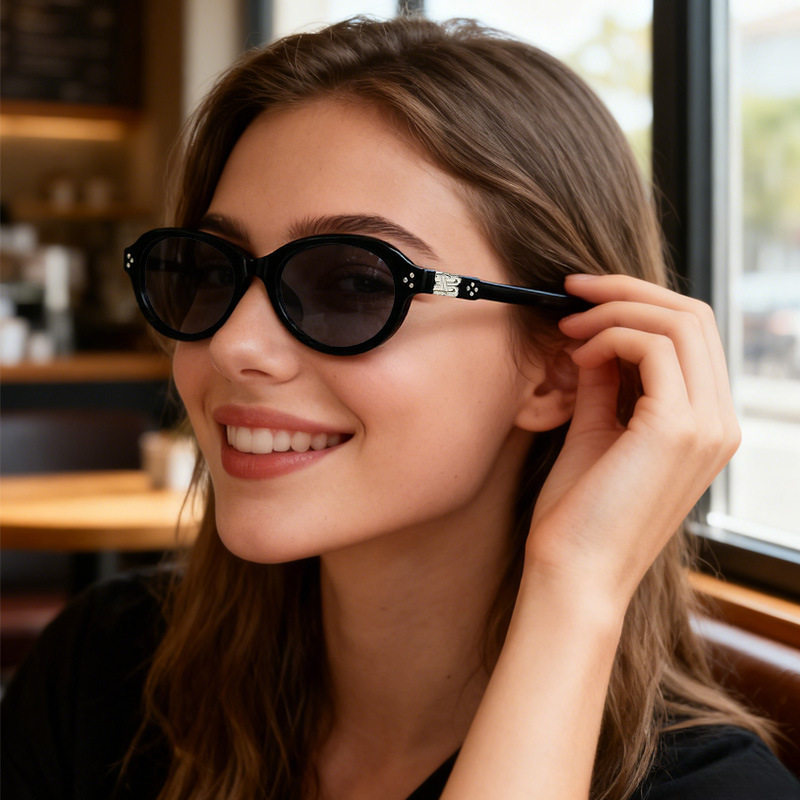 保罗雷朋官网韩系复古老钱风GM眼镜框女潮流小框椭圆书呆子眼镜架