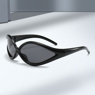 保罗雷朋官网2023跨境Y2K新款 户外骑行运动防风未来科 猫眼太阳镜