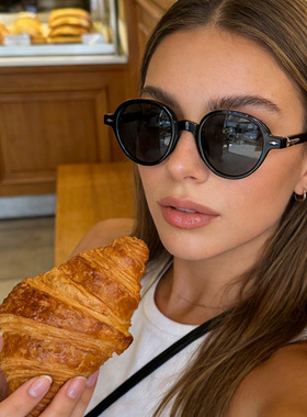 保罗雷朋官网日系小圆框箭头太阳镜2025新款时尚眼镜男墨镜欧美跨