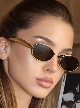 保罗雷朋官网新款金属椭圆沙丁鱼太阳镜 跨境欧美ins网红夏季防晒