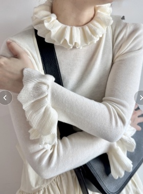 libra三色双层领针织打底 白色日现 215元拍一元链接