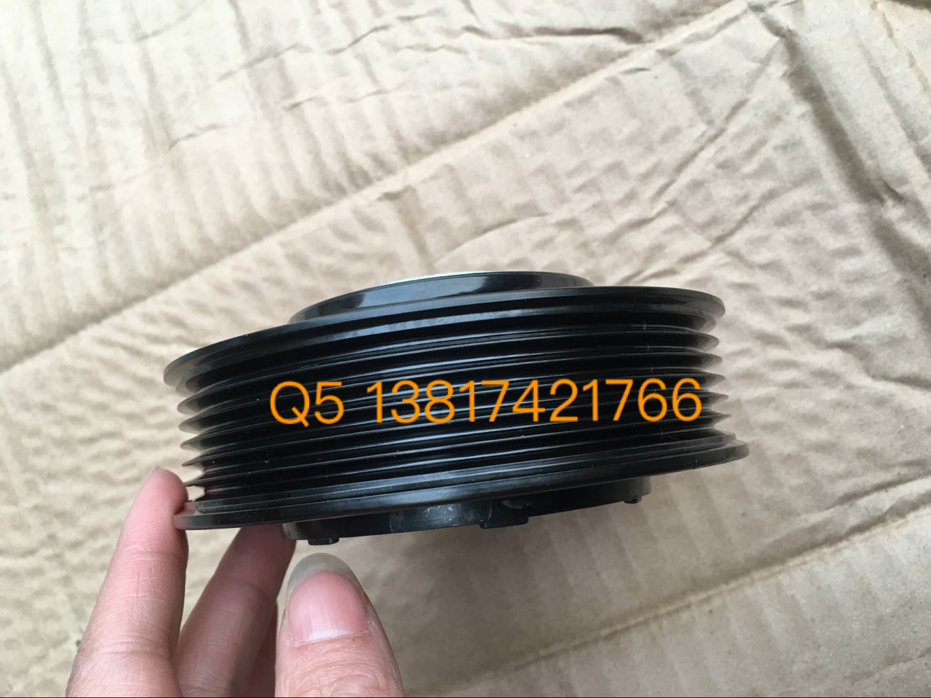 奥迪Q3 Q5 新款A6L C6 C5空调压缩机电磁离合器 空调泵头