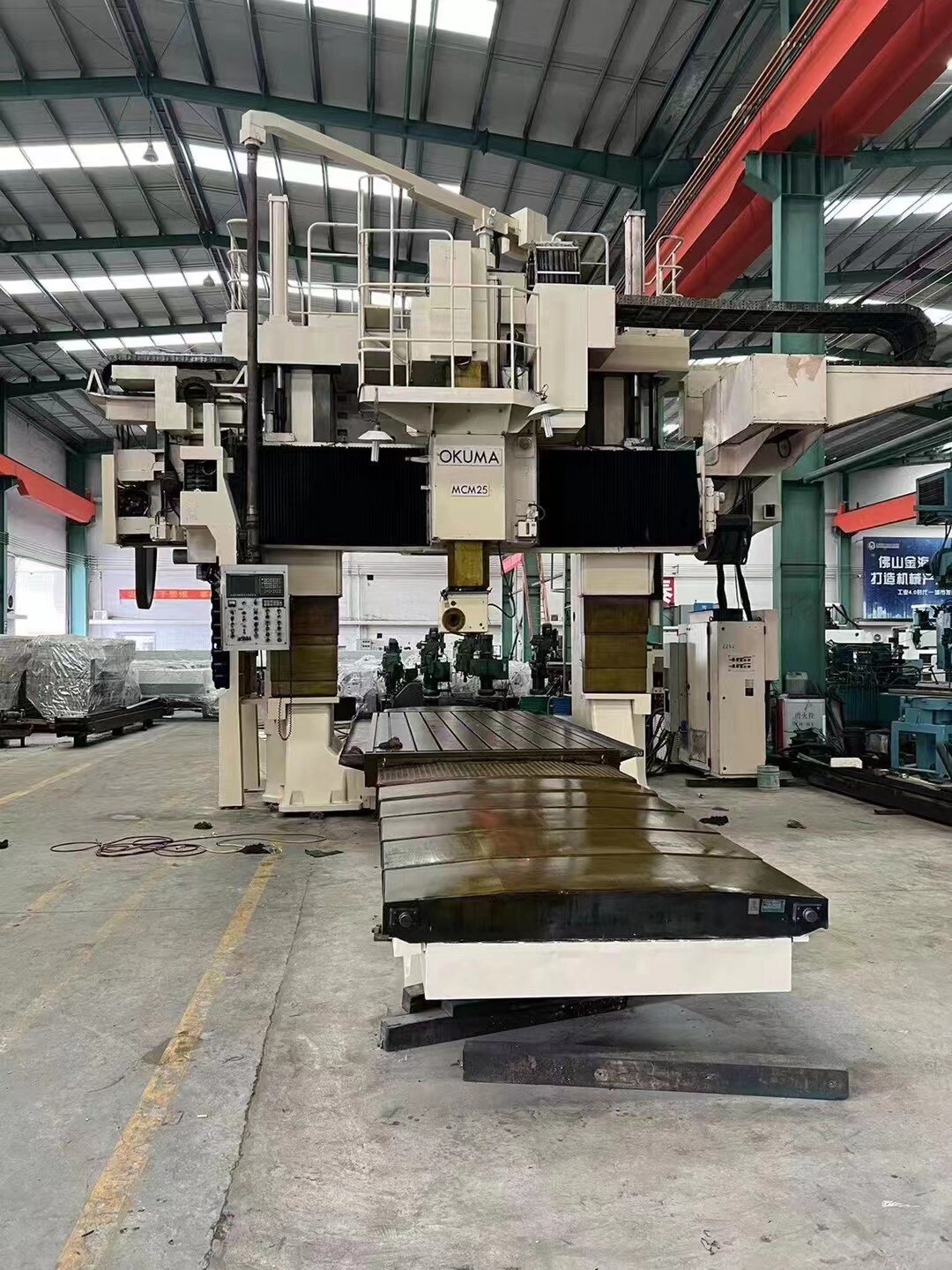 okuma5025五面体龙门加工中心 工作台:2x5米 门宽2.5米,门高3米