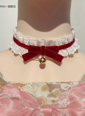 甜美蕾丝女仆项链lolita软妹颈链