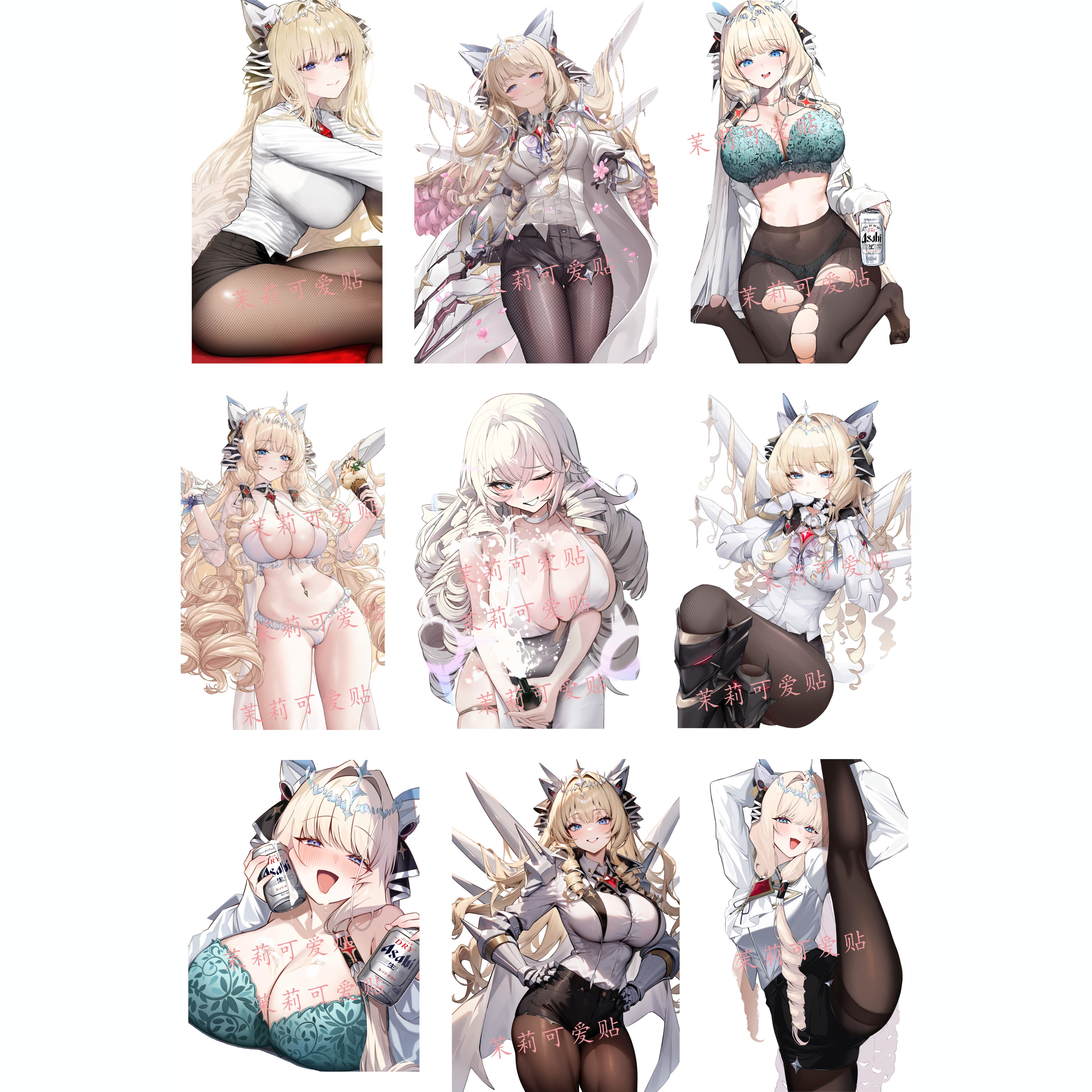 胜利女神皇冠笔记本行李箱贴纸