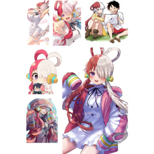 海贼王DXF剧场版RED世界歌姬乌塔周边笔记本电脑手机行李箱贴纸