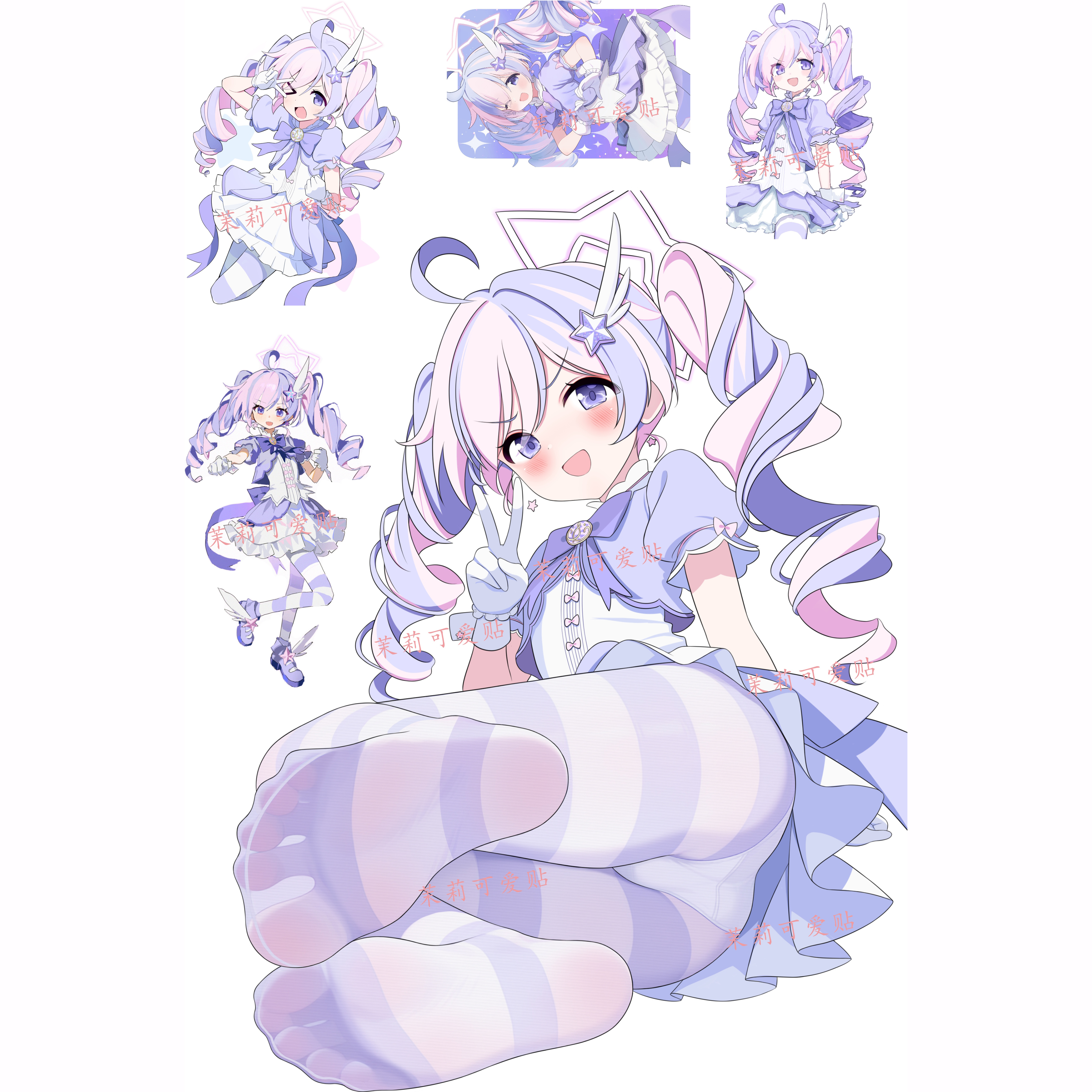 碧蓝档案宇泽玲纱电脑行李箱贴纸