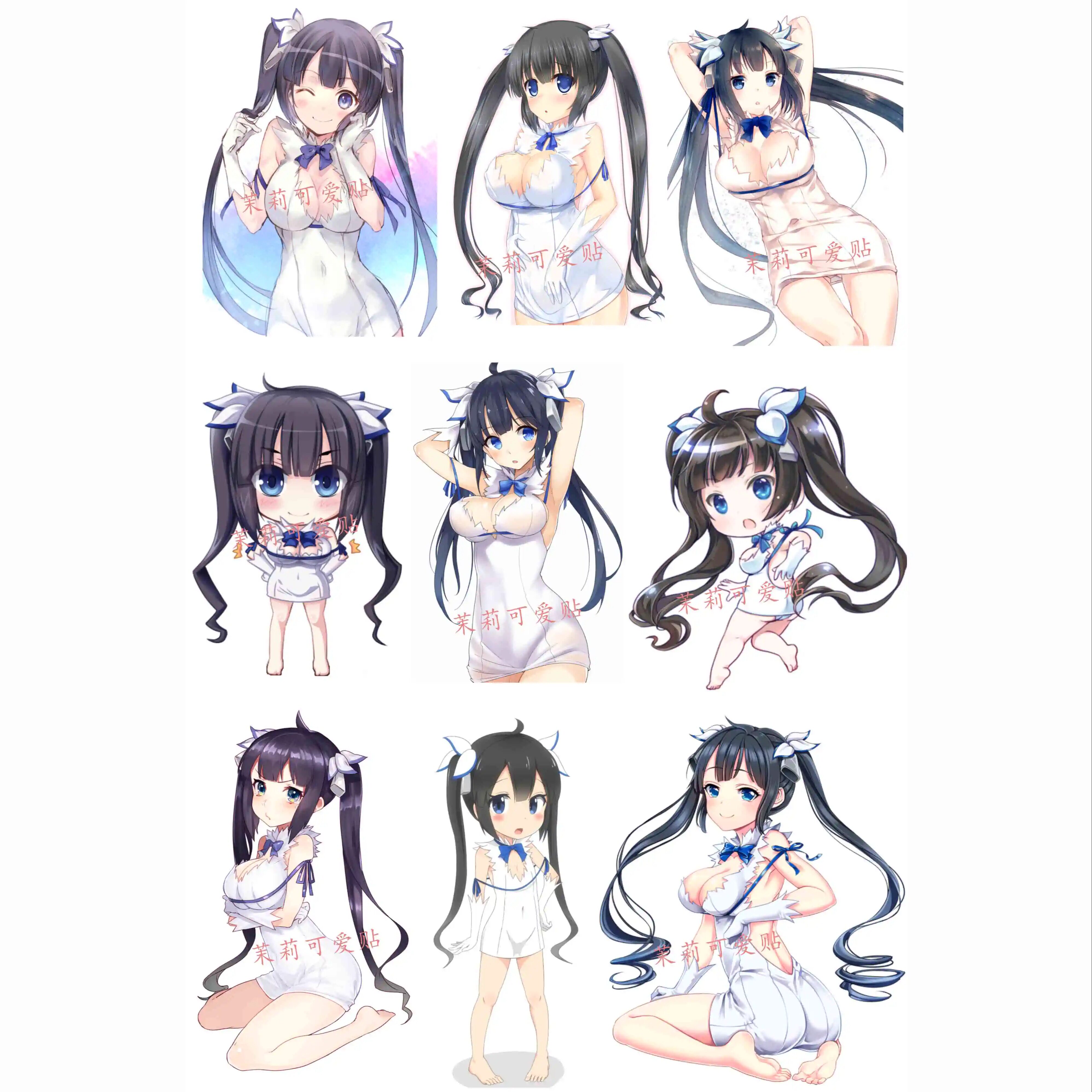 期待在地下城寻求邂逅赫斯缇雅笔记本电脑手机旅行箱行李箱贴纸