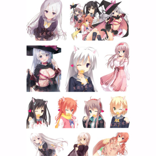 魔女的夜宴绫地宁宁因幡巡椎叶周边笔记本电脑手机行李旅行箱贴纸