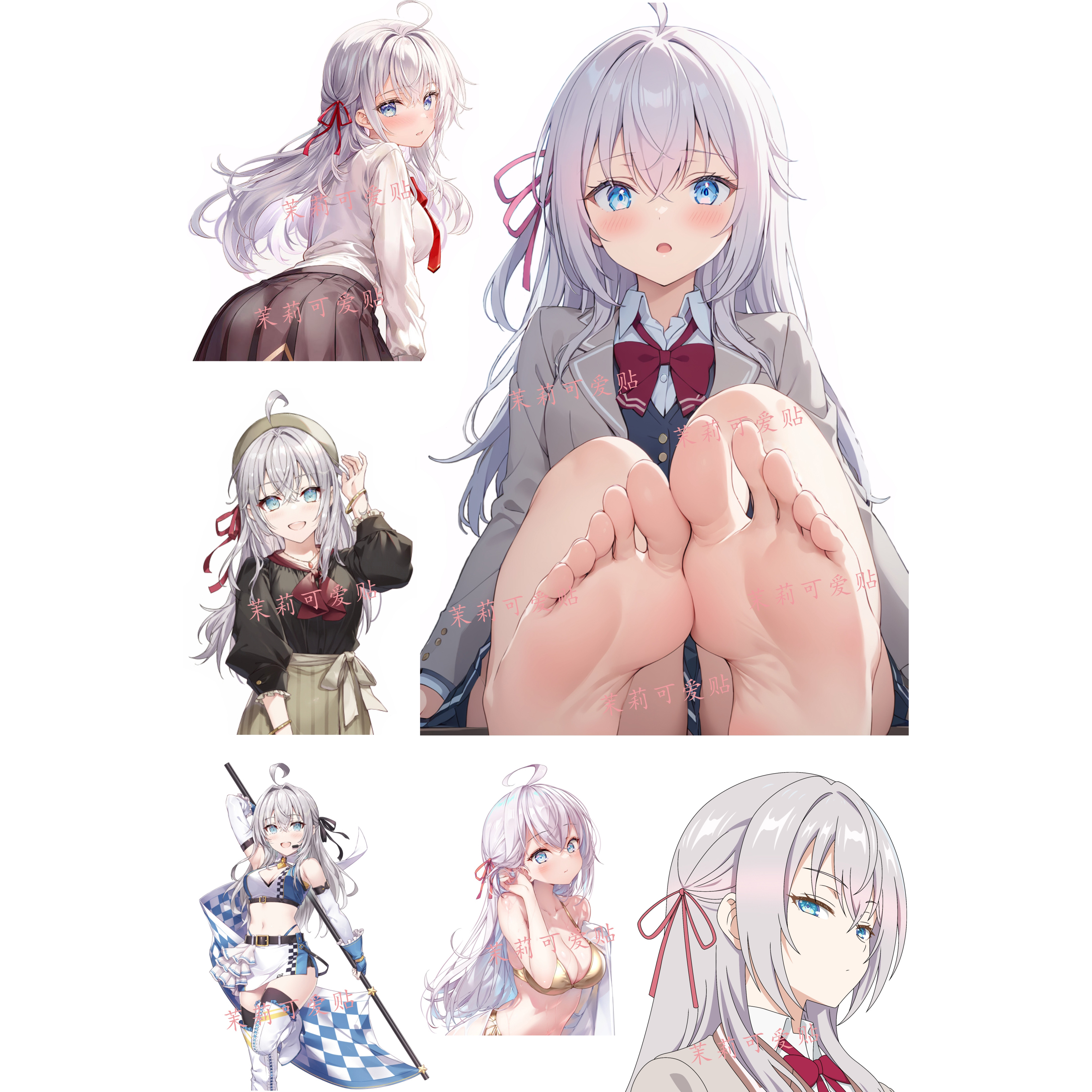 邻座艾莉同学笔记本行李箱贴纸