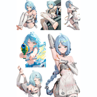 绝区零席德游戏周边二次元动漫笔记本电脑手机行李箱旅行箱贴纸