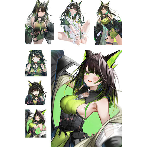 明日方舟Mon3tr笔记本行李箱贴纸