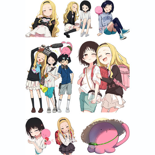 章鱼噼的原罪茉莉奈章鱼哔周边动漫笔记本电脑手机防水行李箱贴纸