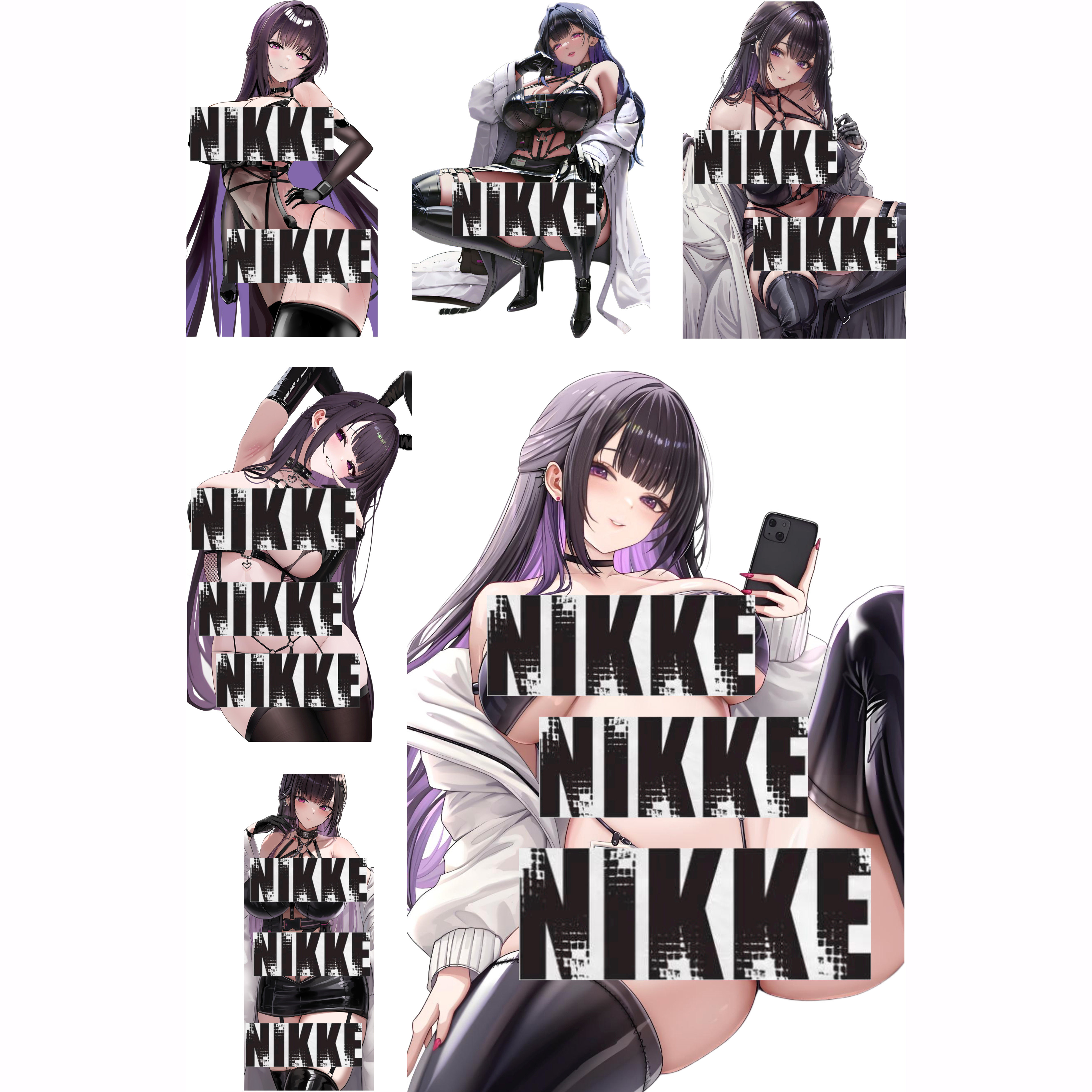 胜利女神妮姬米哈拉nikke周边游戏笔记本电脑手机行李旅行箱贴纸,3C数码配件,笔记本个性小贴纸,淘宝优惠券,粉丝福利购,淘宝优惠卷