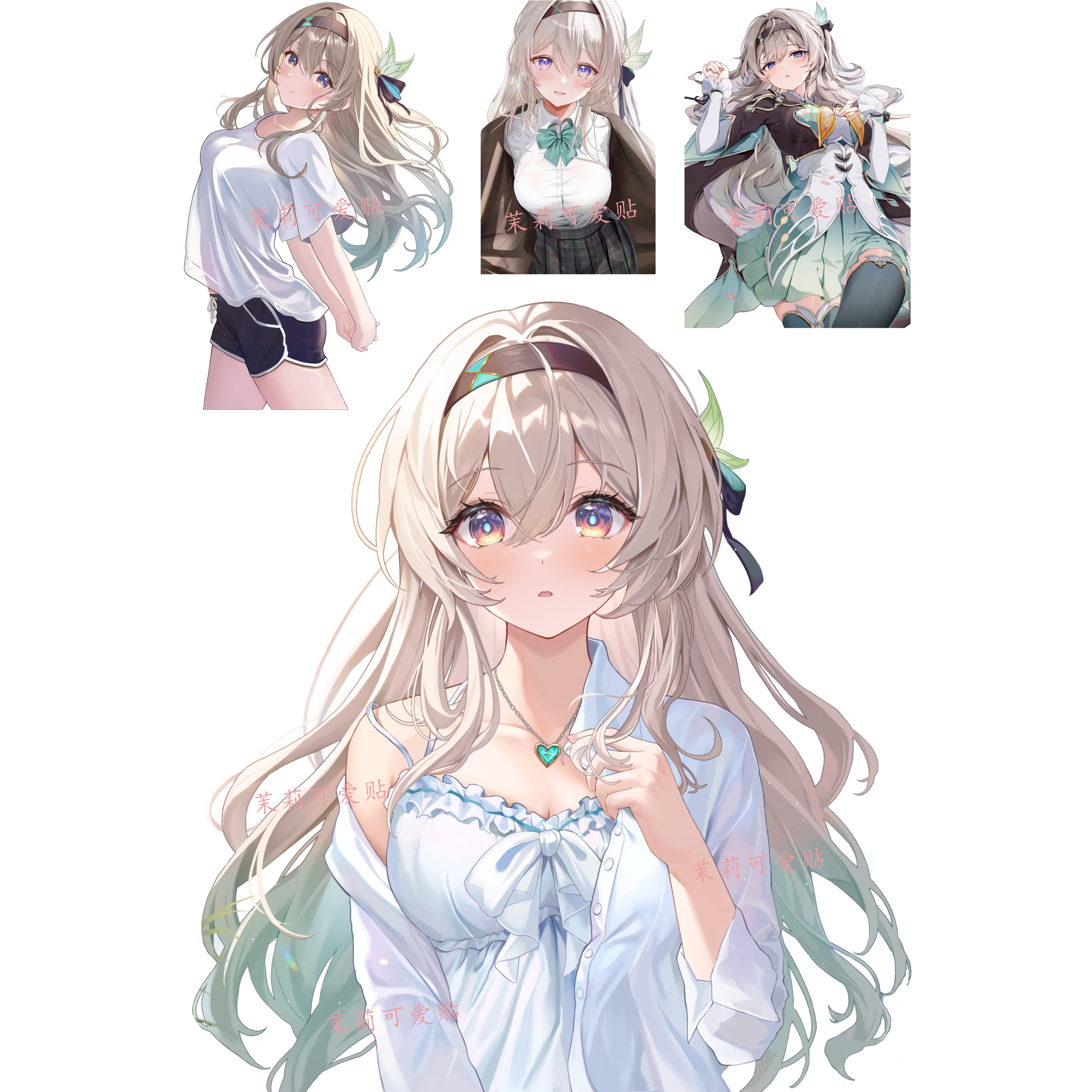 流萤崩坏星穹铁道电脑行李箱贴纸