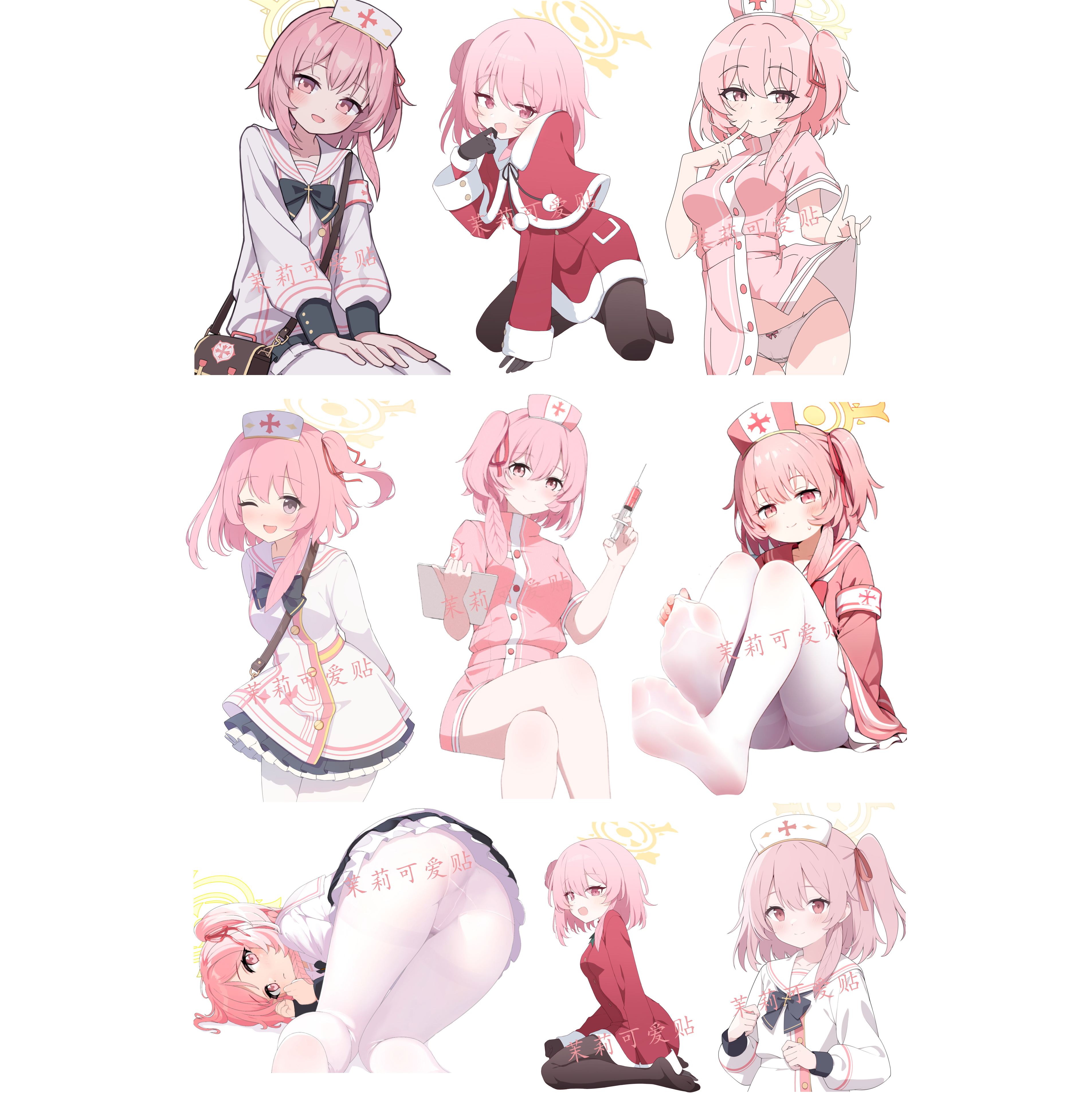 碧蓝档案鹫见芹娜电脑行李箱贴纸