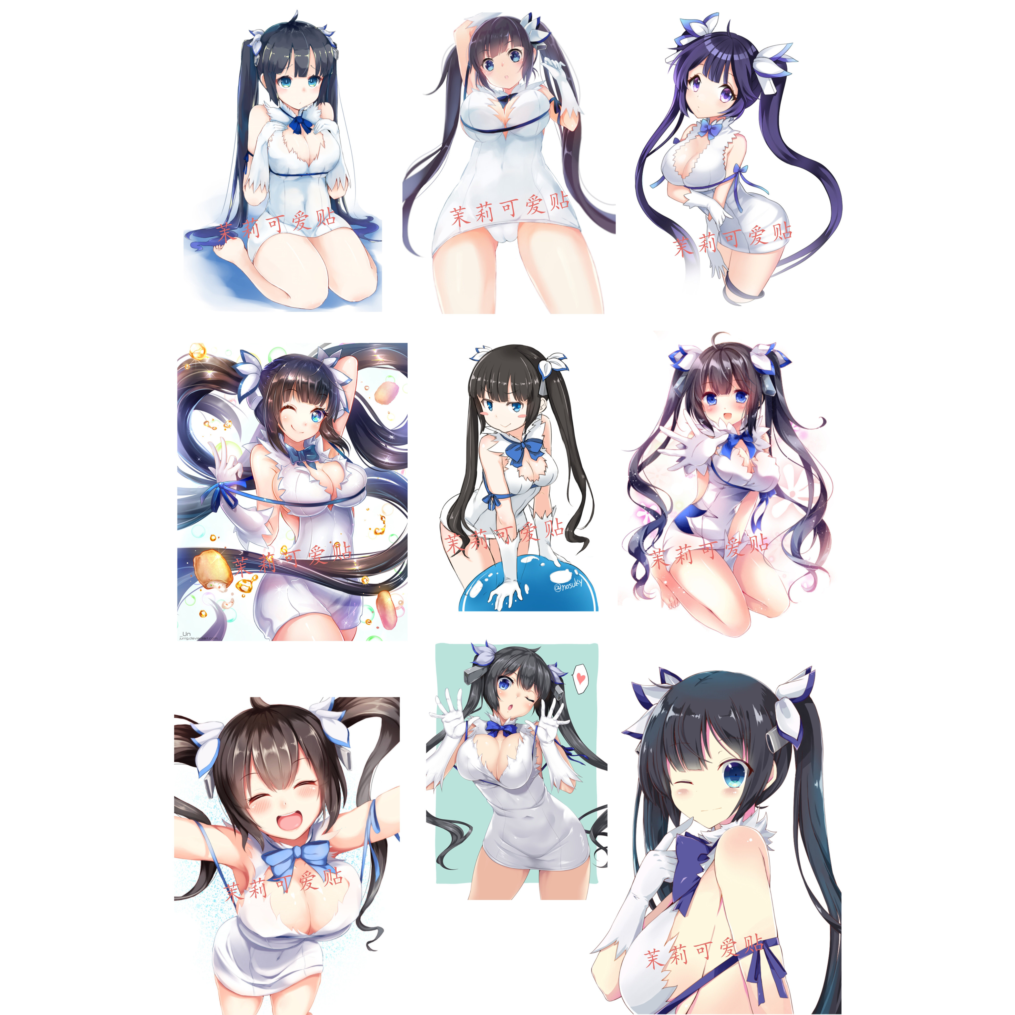 赫斯缇雅在地下城寻求邂逅赫斯提亚笔记本手机旅行箱行李箱贴纸