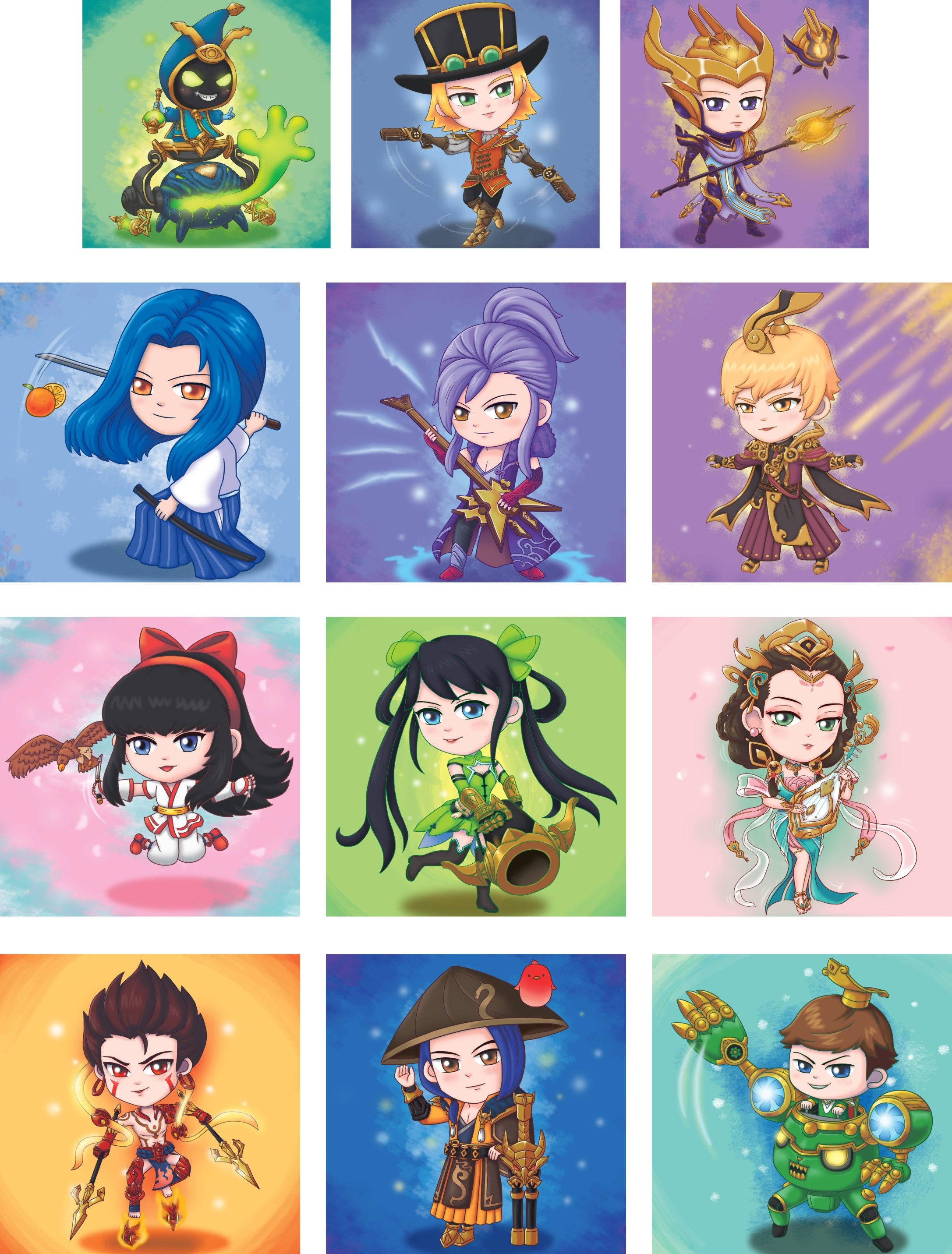 王者荣耀孙尚香娜可露露笔记本手机痛贴行李箱旅行箱拉杆箱贴纸