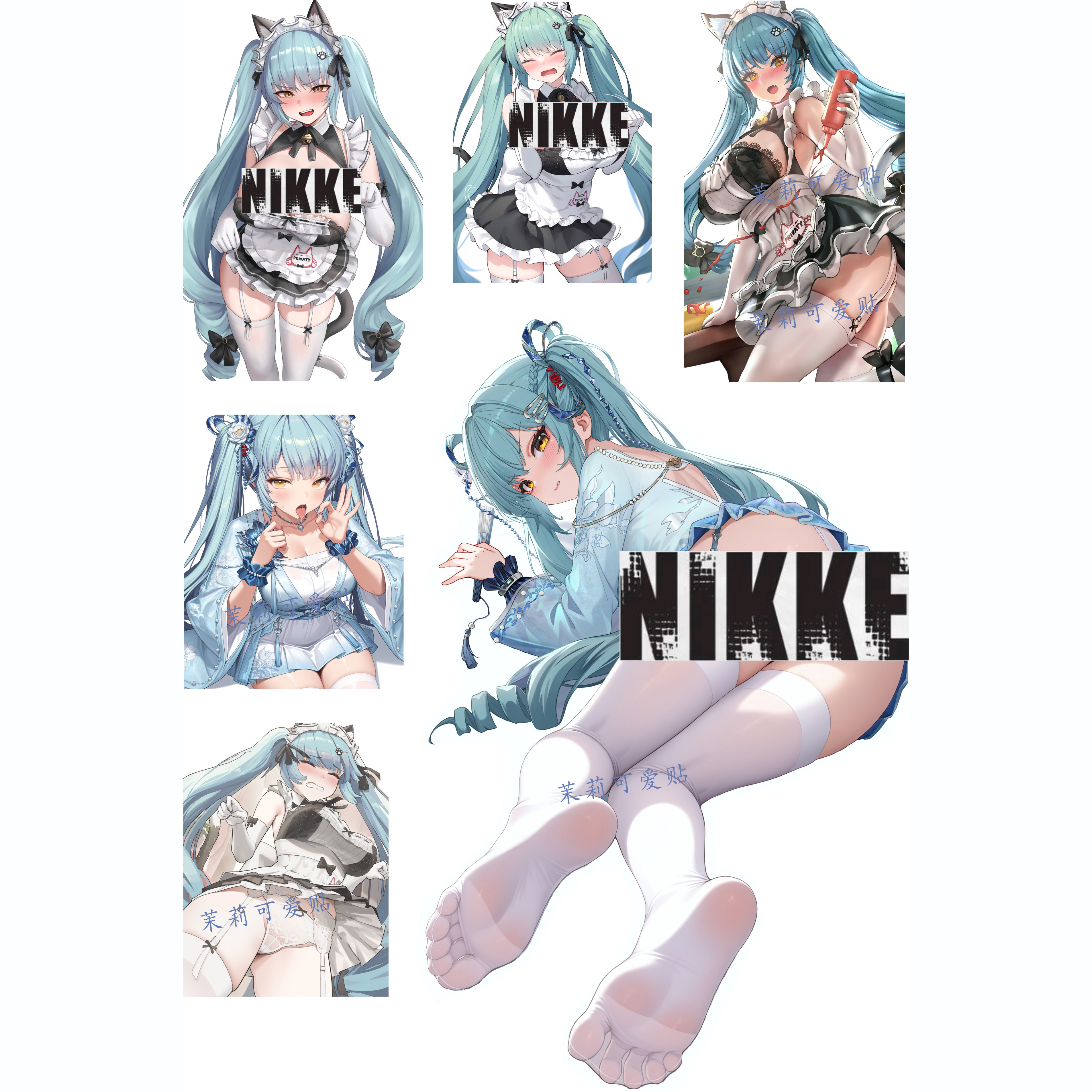 NIKKE胜利女神妮姬普丽瓦蒂周边二次元笔记本电脑手机行李箱贴纸,3C数码配件,笔记本个性小贴纸,淘宝优惠券,粉丝福利购,淘宝优惠卷