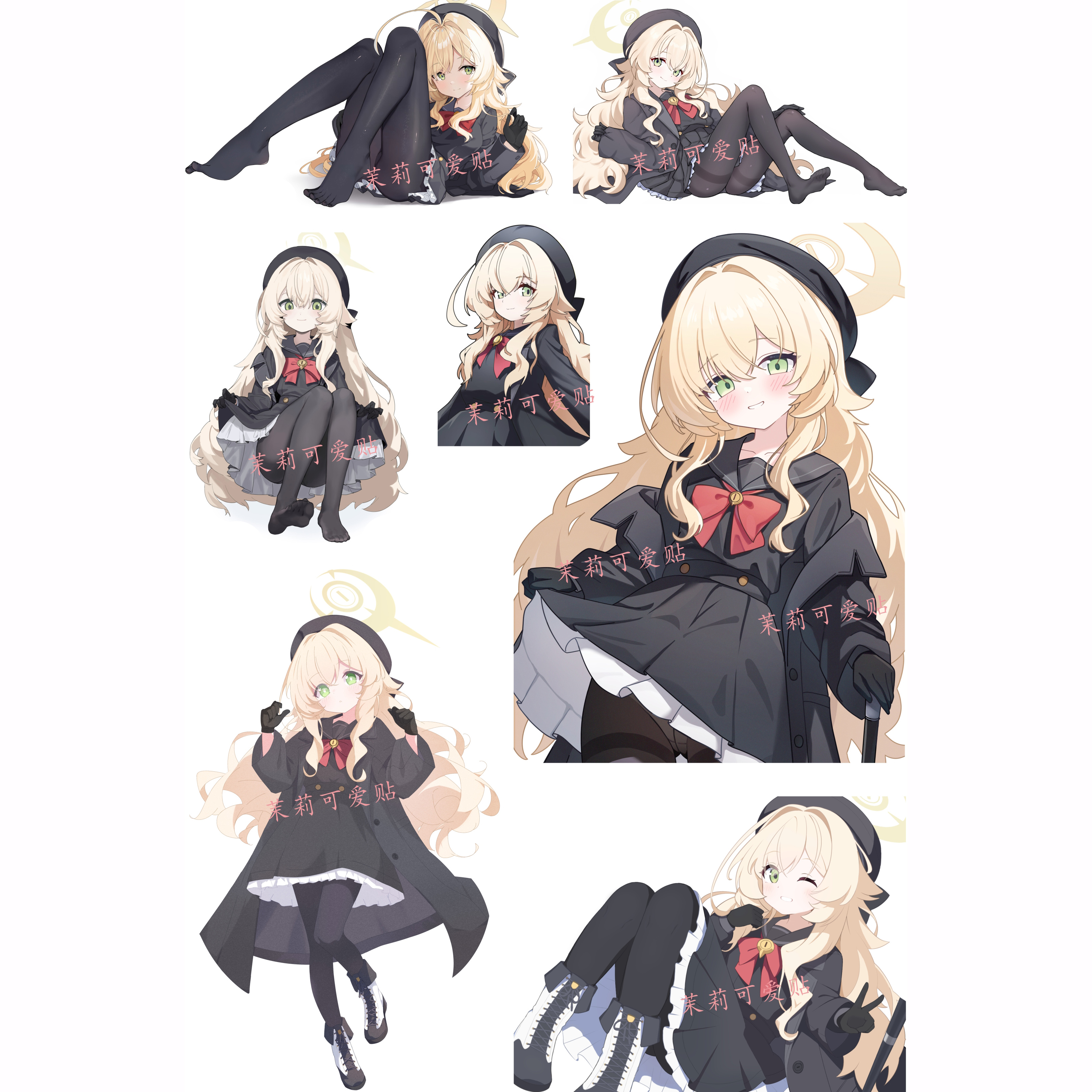 碧蓝档案教授笔记本行李箱贴纸