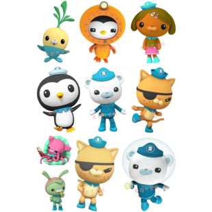 海底小纵队巴克队长呱唧皮医生周边卡通笔记本电脑手机行李箱贴纸