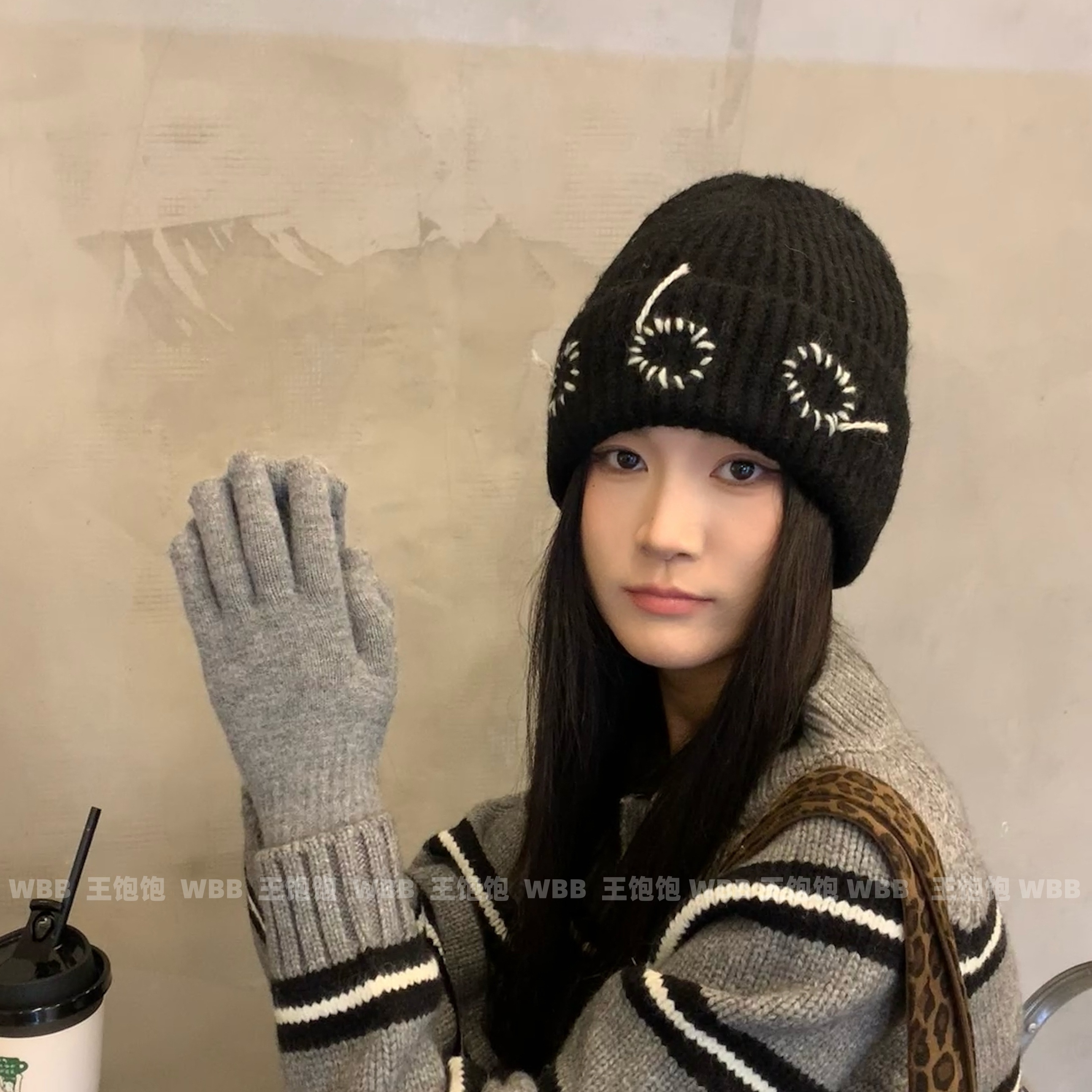 小众设计针织帽女护耳保暖毛线帽