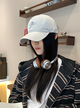 WBB韩系高品质！刺绣鸭舌帽女2026新款棒球帽软顶显脸小情侣帽子