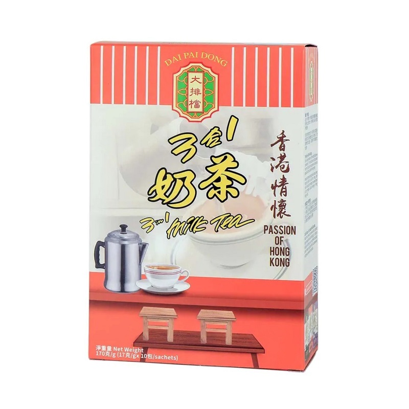 (3发香港顺丰)DAIPAIDONG大排档即溶3合1奶茶10包港式原味奶香版