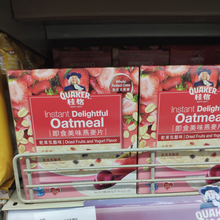 桂格即食燕麦片乾果乳酪味5包