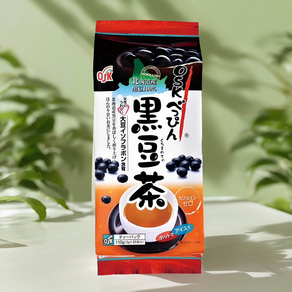 (2香港进口顺丰)OSK黑豆茶22包香港日本北海道冲饮香醇代式货版购