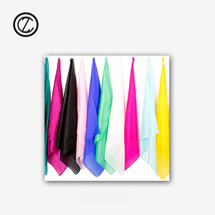 晨子魔术道具 魔术师专用丝巾稠巾 超薄稠巾 色泽正手感好6色可选