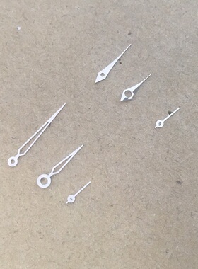 钢色玫瑰金1L45石英手表针钢色表针1L45两针半手表配件