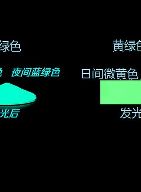 黄绿色蓝绿色手表夜光粉表盘