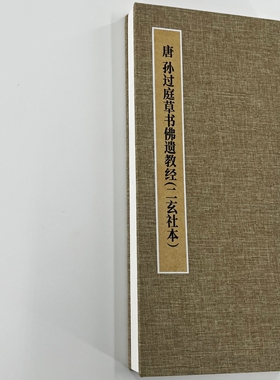 孙过庭草书遗教二玄社版 手工经折装 高清复制毛笔字帖临摹