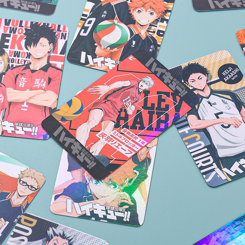 排球少年星光镭射小卡 日向翔阳孤爪研磨动漫周边照片闪卡lomo卡