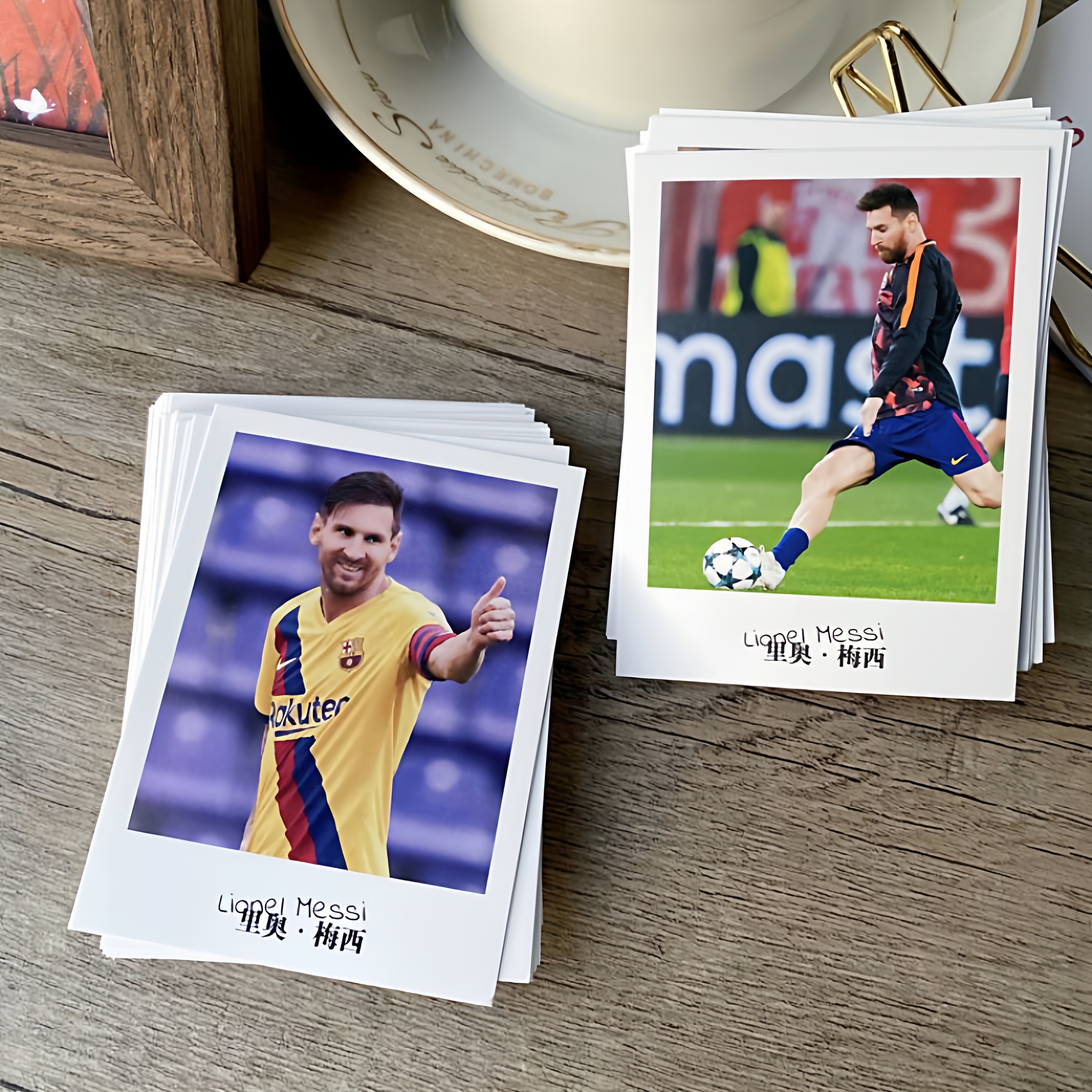 梅西精美创意lomo卡足球明星周边同款40张学生留言卡高清卡片贺卡