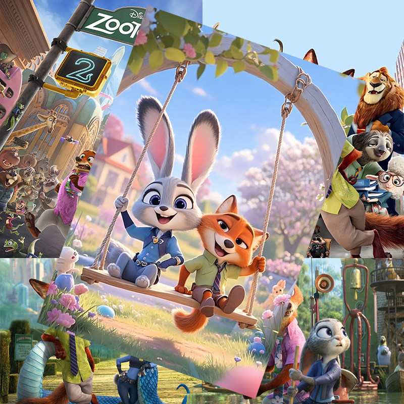 疯狂动物城2海报 朱迪尼克二次元动漫周边同款房间墙贴卧室壁纸,模玩/动漫/周边/娃圈三坑/桌游,海报/色纸,淘宝优惠券,粉丝福利购,淘宝优惠卷